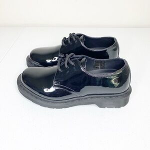 Dr Martens Black Patent Leather Lace Up Shoes Size 6